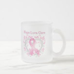 Hope Love Cure Breast Cancer Awareness Ribbon Mug
