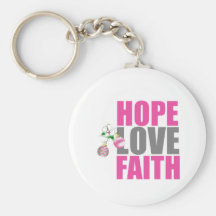 Hope Love Faith Christmas v3 Key Chains