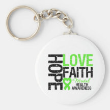 Hope Love Faith Mental Health Awareness Key Chain