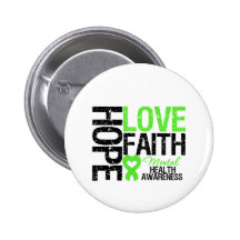 Hope Love Faith Mental Health Awareness Pin