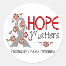 Hope Matters 3 Parkinson's Disease Round Stickers