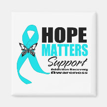 Hope Matters Addiction Recovery Refrigerator Magnets