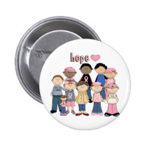 Hope Pink Ribbon buttons