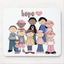 Hope Pink Ribbon mousepads