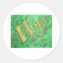 Hope Round Sticker
