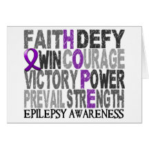Hope Word Collage Epilepsy Cards