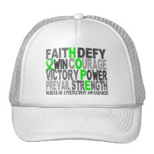 Hope Word Collage Muscular Dystrophy Trucker Hat