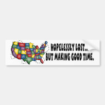 Hopelessly Lost... Bumper Stickers