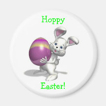 Hoppy Easter! - Designer Magent Refrigerator Magnets