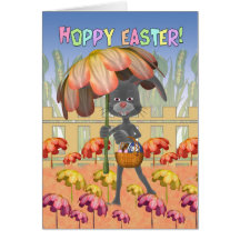 Hoppy Easter - Easter Card - Easter Bunny
