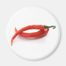 hor chilli peppers refrigerator magnets