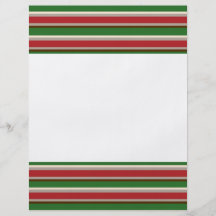 Horizontal Christmas Stripes Flyer