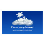 horizontal design tourism agency business card