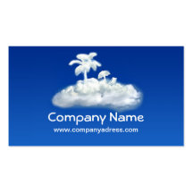 horizontal design tourism agency business card