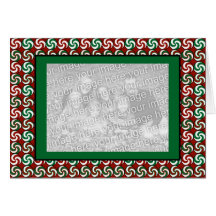 Horizontal Peppermints Greeting Card