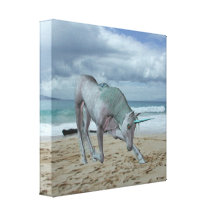 Horned Unicorn  Canvas Print
