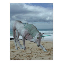 Horned Unicorn Postcard