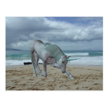 Horned Unicorn Postcard