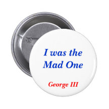Horrible Histories Mad One Pinback Button