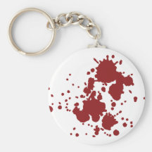 horror blood stains key chains