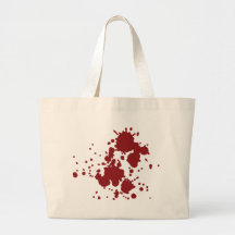 horror blood stains tote bags
