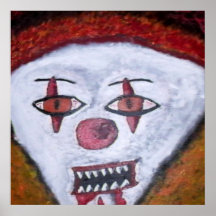 horror that is a clown print
