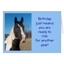 Horse Birthday Card