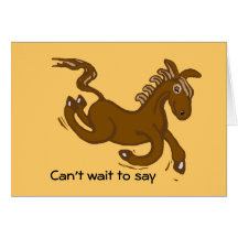 Horse birthday card