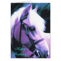 horse birthday card