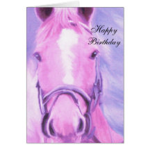 horse birthday card