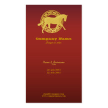 Horse business marketing business cards