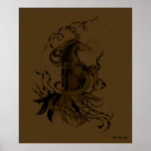 Horse Dancing (Sepia) Posters