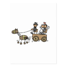 Horse Drawn Carriage For Weddings Post Cards