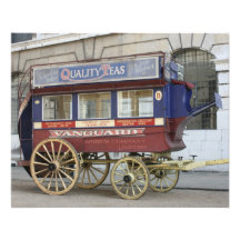 Horse drawn vintage bus, London Photograph