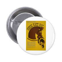 Horse Eats Hat - Edwin Denby - WPA Federal Theatre Pin