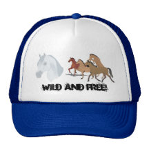 horse group, Wild and FREE! Hats