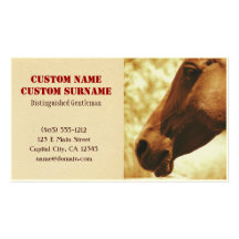Horse Head in Warm Tones animal photo portrait Business Card