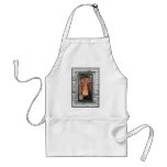 Horse in window apron