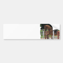 Horse Jumping Bumper Sticker