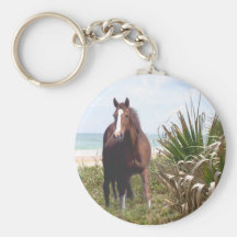 Horse Keychain Beach