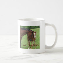 Horse Love, Joy,Peace Coffee Mug
