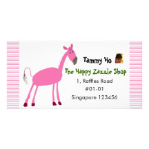 Horse Namecard Customized Photo Card