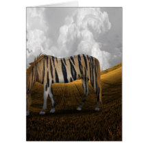 Horse of a different colour card