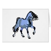 Horse of a Different Colour Greeting Cards