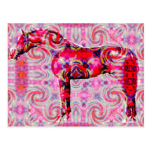 horse of a different colour post card