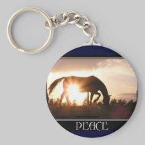 Horse & Peace Keychain keychains