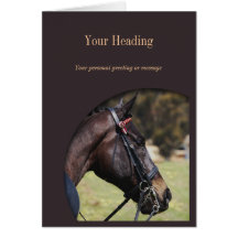 Horse photo insert office personal cards
