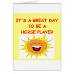 HORSE racing Greeting Card