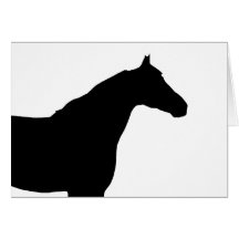 Horse Silhouette Greeting Card