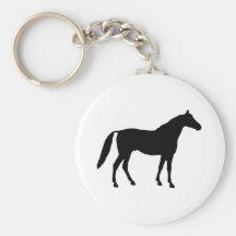 Horse Silhouette Keychains